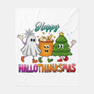 Couverture Polaire Joyeux Hallothanksmas
