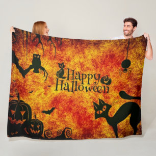 COUVERTURE POLAIRE JOYEUX HALLOWEEN