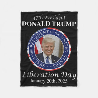 Couverture Polaire Joyeux Jour de Libération Tee Président Donald Tru