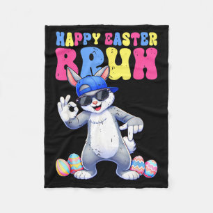 Couverture Polaire Joyeux jour de Pâques lapin 67 six sept bruh lapin