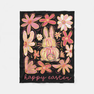 Couverture Polaire Joyeux lapin de Pâques Easter Esquad chasse OEufs