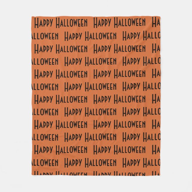 Couverture Polaire Joyeux Motif d'Halloween (Devant)