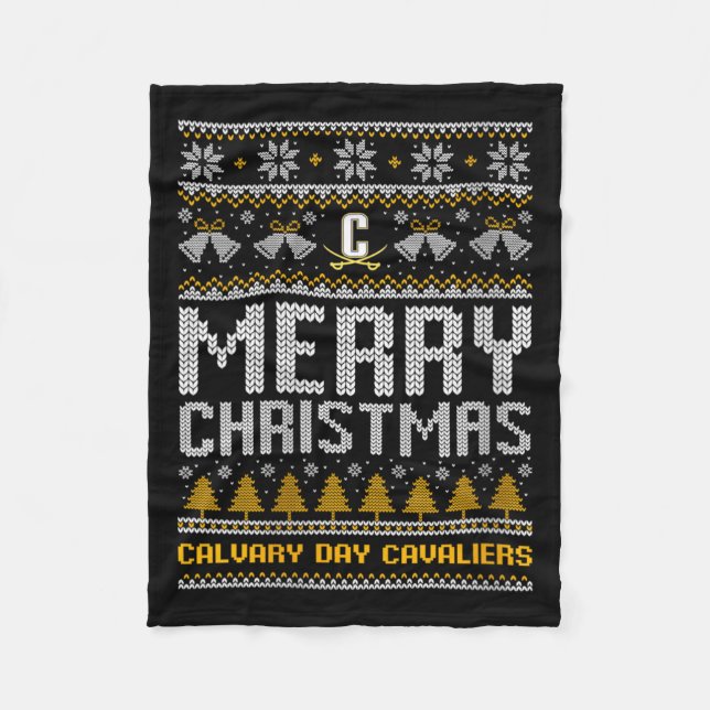 Couverture Polaire Joyeux Noël des femmes du Calvaire (Devant)