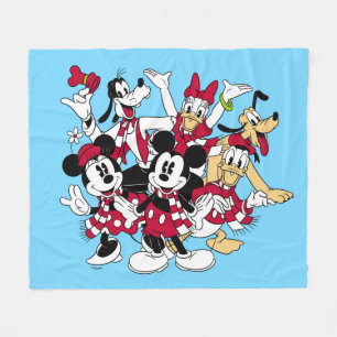 Couverture Polaire Joyeux Noël  Joyeuses fêtes Mickey & Friends