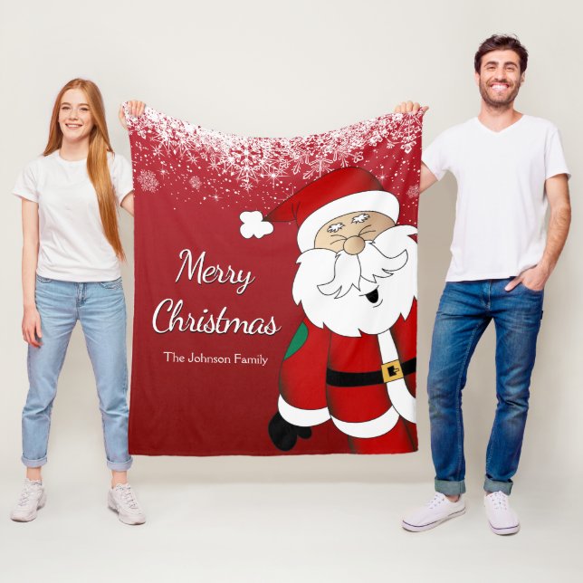 Couverture Polaire Joyeux Père Noël - Joyeux Noël (En situation)