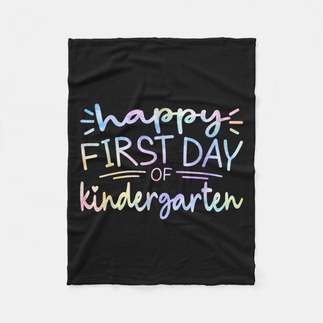 Couverture Polaire Joyeux Premier Jour De La maternelle Enseignant Ti (Devant)