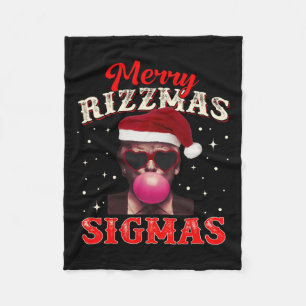Couverture Polaire Joyeux Rizz Mas Sigmas Gen Alpha Trump Père Noël C