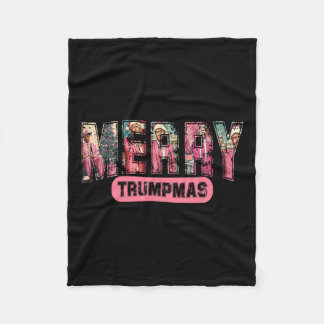 Couverture Polaire Joyeux Trumpmas Père Noël Trump Pajamas de Noël Dr