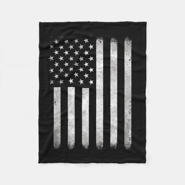 Couverture Polaire Juillet Patriotique 4 Juillet Us Drapeau Américain (Devant)