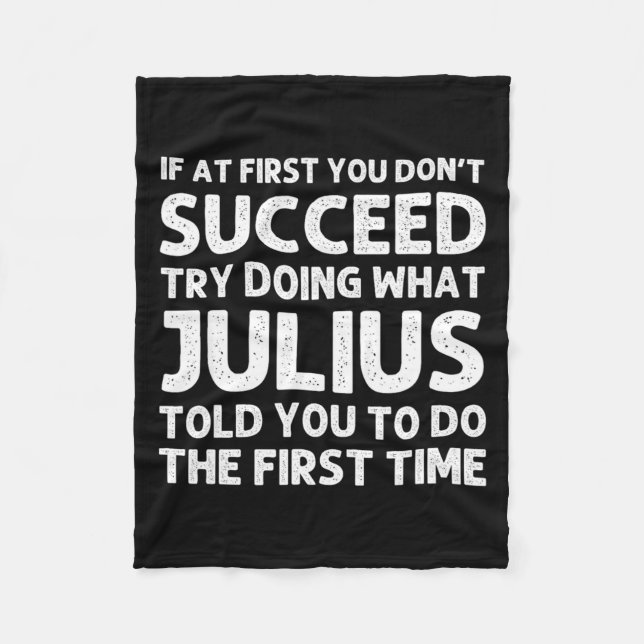 Couverture Polaire Julius Gift Name D Birthday Funny Chris  (Devant)