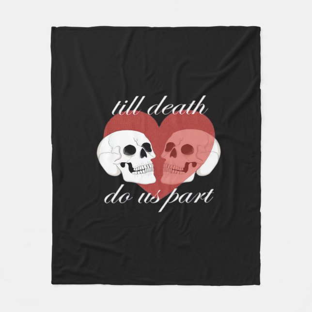 Couverture Polaire Jusqu'à ce que la mort nous sépare Citation crâne  (Devant)