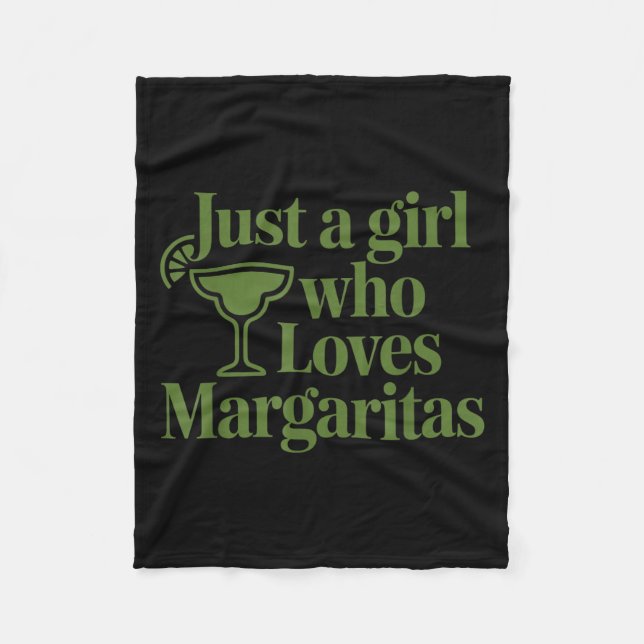 Couverture Polaire Just A Girl Who Loves Margaritas Funny Summer Vaca (Devant)