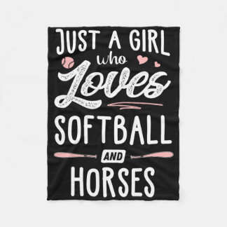 Couverture Polaire Just A Girl Who Loves Softll And Horses Gift Women