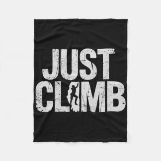 Couverture Polaire Just Climb Bold Distressed Typography Style 