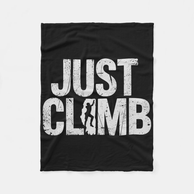 Couverture Polaire Just Climb Bold Distressed Typography Style  (Devant)