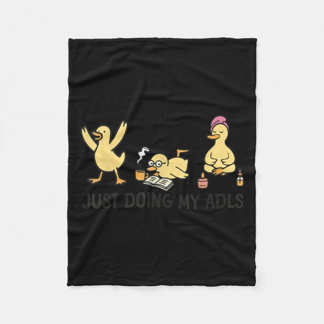 Couverture Polaire Just Doing My Adls - Silly Goose Occupational Ther (Devant)