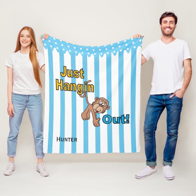 Couverture Polaire Juste Hangler Le Singe (En situation)
