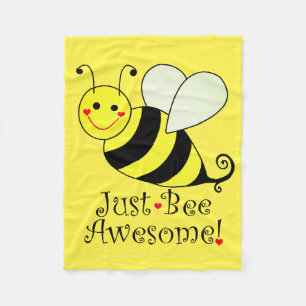 Couverture Polaire Juste le jaune impressionnant d'abeille gaffent