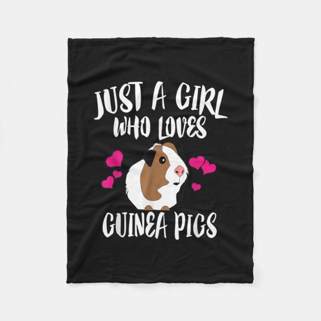 Couverture Polaire Juste Une Fille Qui Aime Guinée Cochons Guinée Cad (Devant)