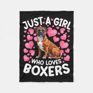 Couverture Polaire Juste une fille qui aime les boxers femmes filles