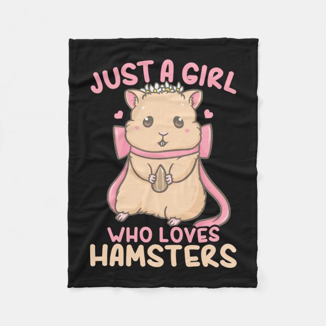 Couverture Polaire Juste Une Fille Qui Aime Les Hamsters (Devant)