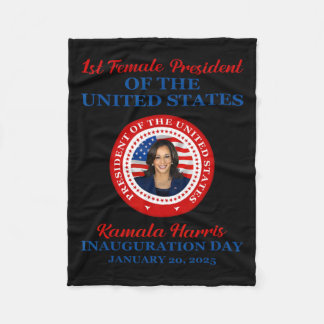 Couverture Polaire Kamala Harris 1ère femme Présidente Inauguration P