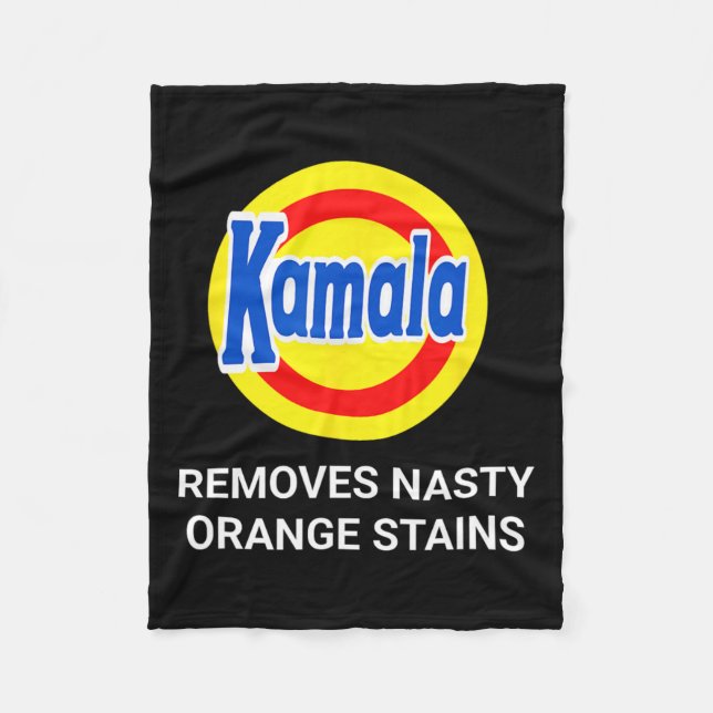 Couverture Polaire Kamala Harris 2024 élimine Nasty Orange Stains Fun (Devant)
