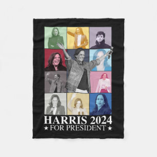 Couverture Polaire Kamala Harris 2024 Madame la Présidente Élections