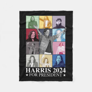 Couverture Polaire Kamala Harris 2024 Madame la Présidente Élections 