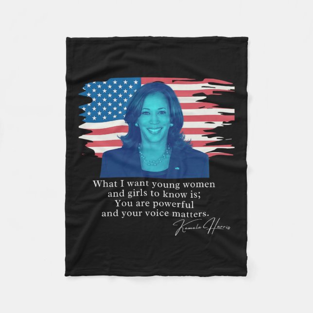 Couverture Polaire Kamala Harris cite Tee (Devant)