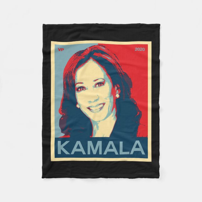 Couverture Polaire Kamala Harris Pour Vice-Présidente 2020 (Devant)