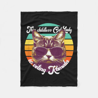 Couverture Polaire Kamala Harris Tim Wheimer Waltz - Chat sans enfant