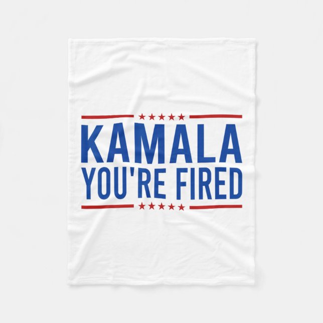 Couverture Polaire Kamala Vous êtes licencié 2024 Drôle Donald Trump  (Devant)