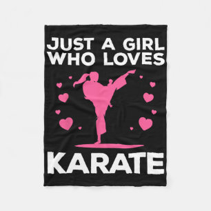 Couverture Polaire Karate Drôle Pour Femmes Filles Karate Ceinture No
