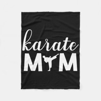 Couverture Polaire Karate Mom Son Graphic mignon
