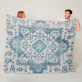 Couverture Polaire Kashan Poshti Central Persian Ruban Print