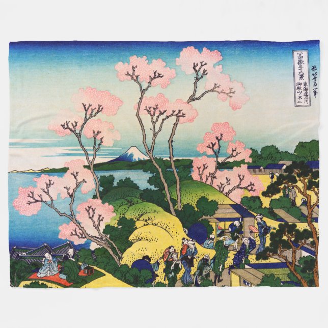 Couverture Polaire Katsushika Hokusai - Gotenyama, Tokaido, Shinagawa (Devant (Horizontal))