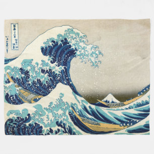 Couverture Polaire Katsushika Hokusai - La Grande vague au large de K