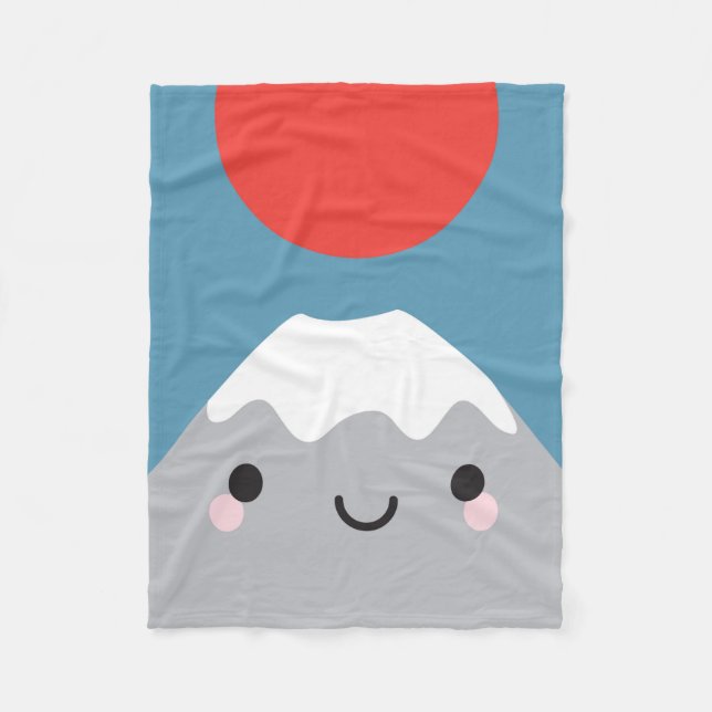 Couverture Polaire Kawaii Mt Fuji San (Devant)