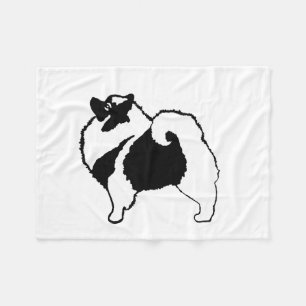 Couverture Polaire Keeshond Graphics - Cute Original Chig Art