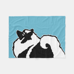 Couverture Polaire Keeshond Graphics - Cute Original Chig Art