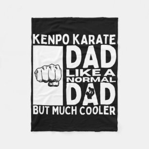 Couverture Polaire Kenpo Karate Papa père Citation drôle Américain Ke
