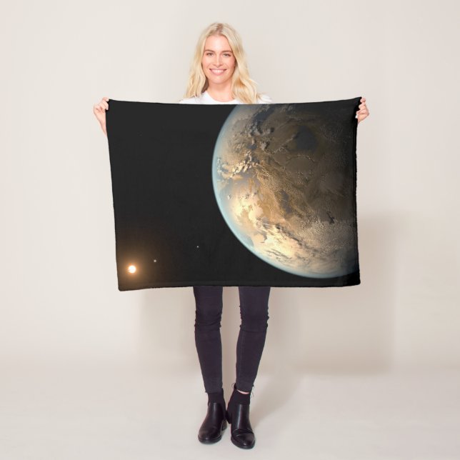 Couverture Polaire Kepler-186f Orbitant Une Étoile Éloignée. (En situation)