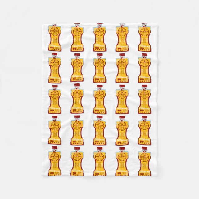 Couverture Polaire Ketchup tomate (Devant)
