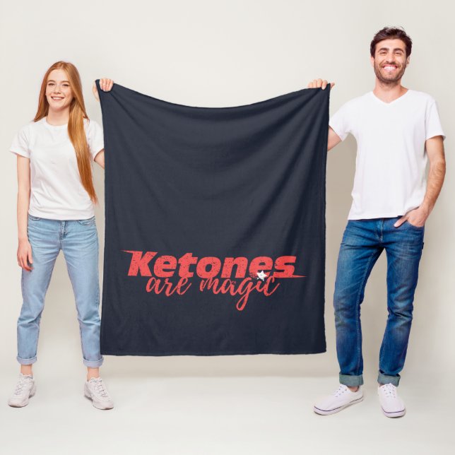 Couverture Polaire Keto Fitness Les Ketones Sont Magiques (En situation)