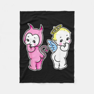 Couverture Polaire Kewpie Bébé Ange Diable Chérubins