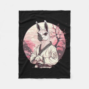 Couverture Polaire Kickboxing Lama Arbre Sakura Taekwondo Judo Mma Al