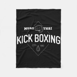 Couverture Polaire Kickboxing Shirt Muay Thai Boxer Martial Arts Tee 