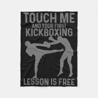 Couverture Polaire Kickboxing Your First Lesson Is Free Funny Kickbox