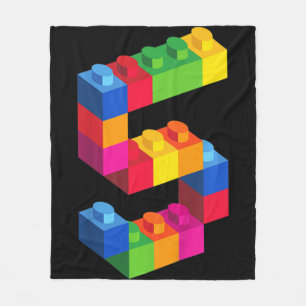 Couverture Polaire Kids 5 Year Old Building Blocks Birthday  Bricks 5